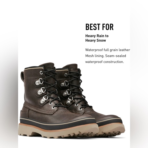 New Men’s Sorel Caribou street boots - Picture 8 of 12